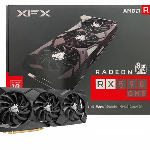 کارت گرافیک ایکس اف ایکس مدل XFX Radeon RX 590 GME 3F 8GB (استوک)