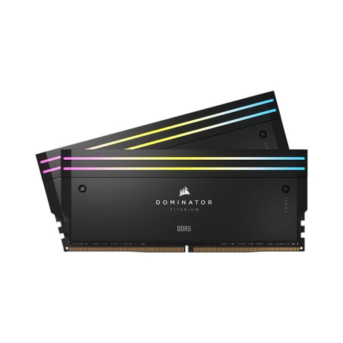 رم کامپیوتر DOMINATOR TITANIUM 32GB(16x2) 7000 RGB BLACK CL34