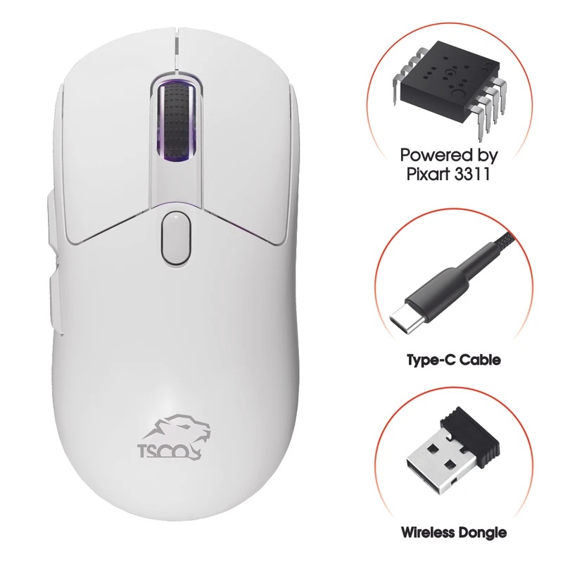 ماوس بی سیم گیمینگ تسکو مدل TSCO GM 2033