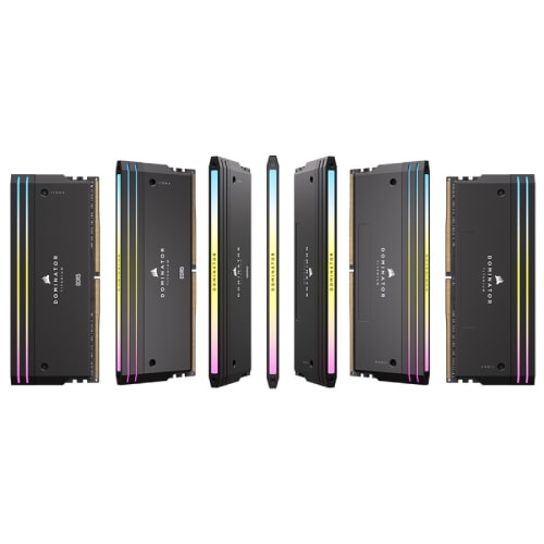 رم کامپیوتر DOMINATOR TITANIUM 32GB(16x2) 7000 RGB BLACK CL34